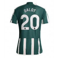 Camisa de Futebol Manchester United Diogo Dalot #20 Equipamento Secundário 2023-24 Manga Curta